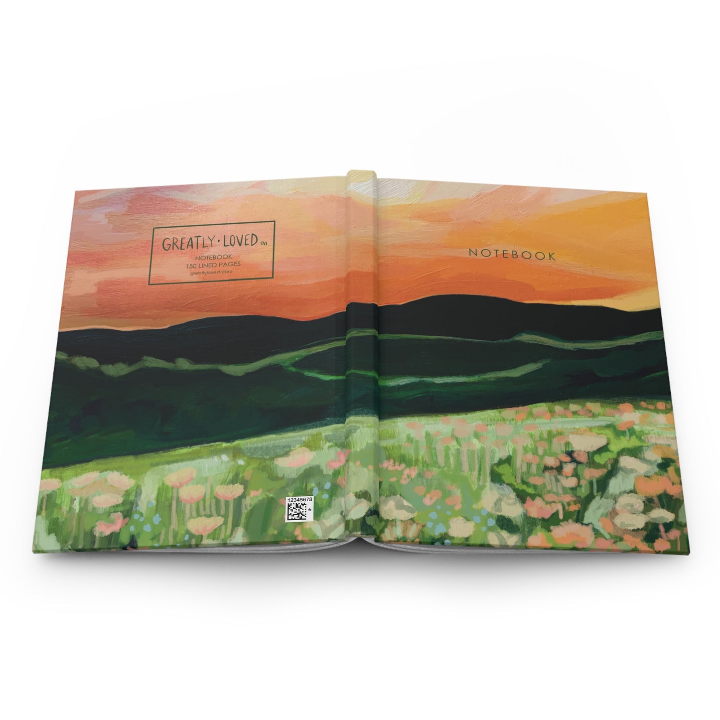 Dreamsicle Fields Hardcover Journal