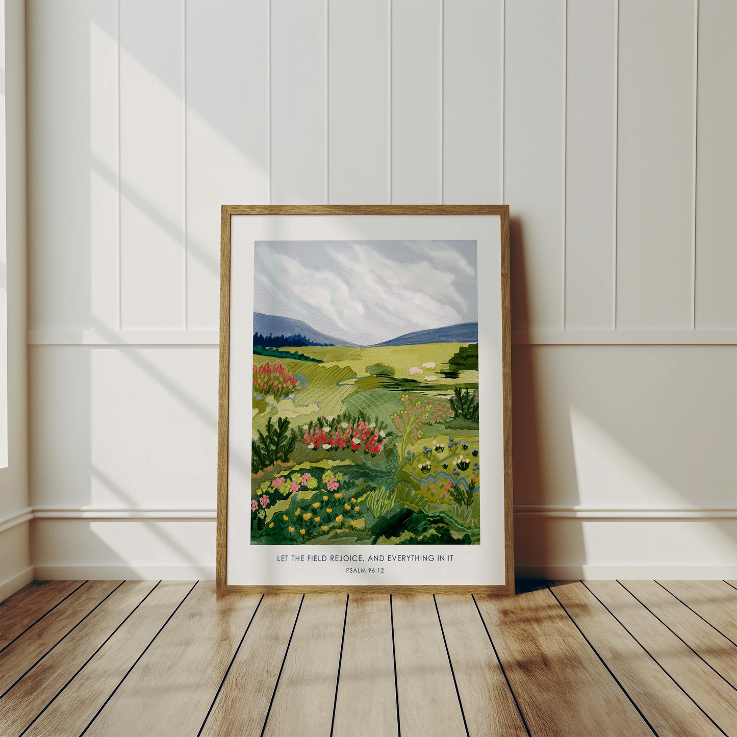 “Rejoicing Fields” Psalm 96:12 Art Print