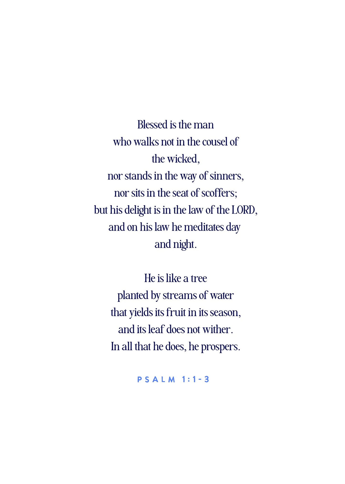 "Willow Tree" Psalm 1 Vertical Art Prints
